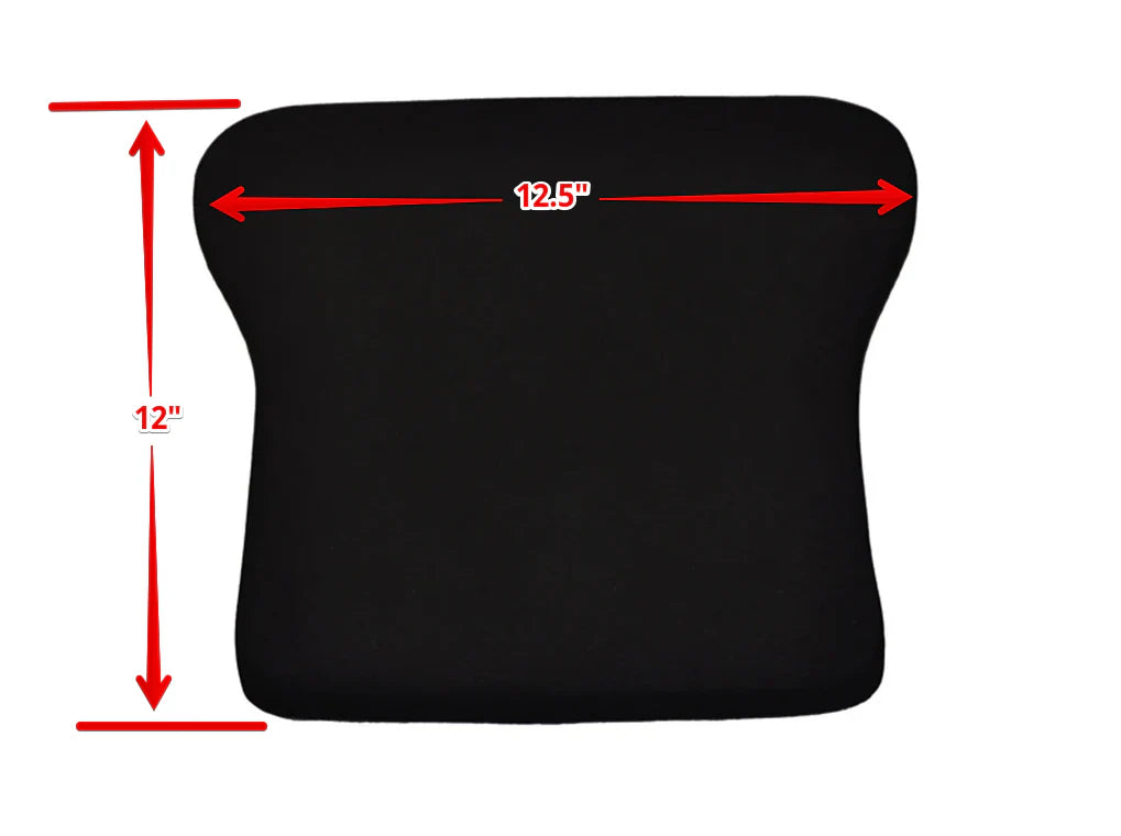 Suzuki GSX-R600 R750 R1000 Super bike Tail Seat Pad with measurements on a white background