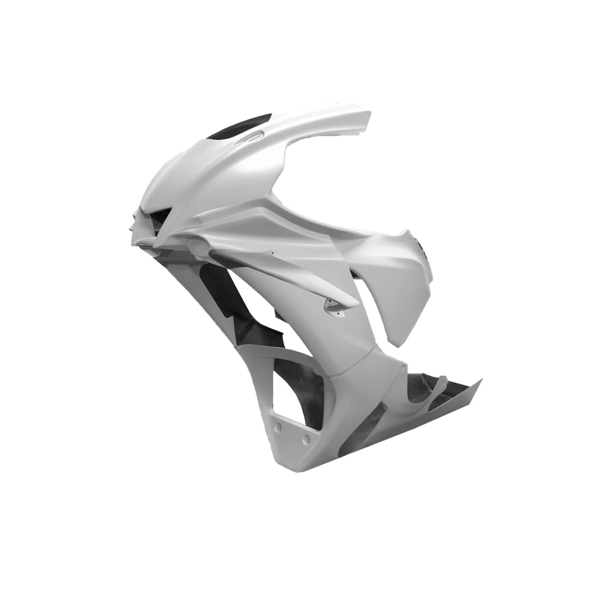 Yamaha R1 Super sport nose with wings and belly pan fairing on a white background