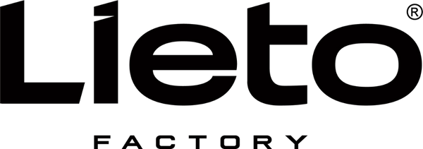 The logo for Lieto Factory, featuring the word 'Lieto' in bold black lowercase letters with a registered mark symbol, and 'FACTORY' in smaller black capital letters underneath, set against a plain white background.